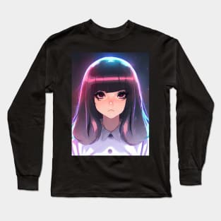 Adorable Otaku Vibes: Explore the Unique Style and Pastel Colors of the Cute Anime Girl Long Sleeve T-Shirt